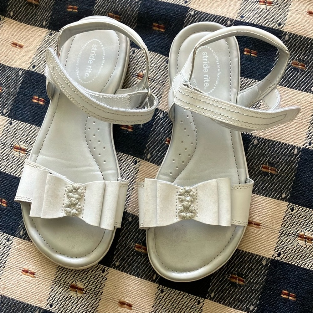 Stride rite Meena Girls 2 White Sandals